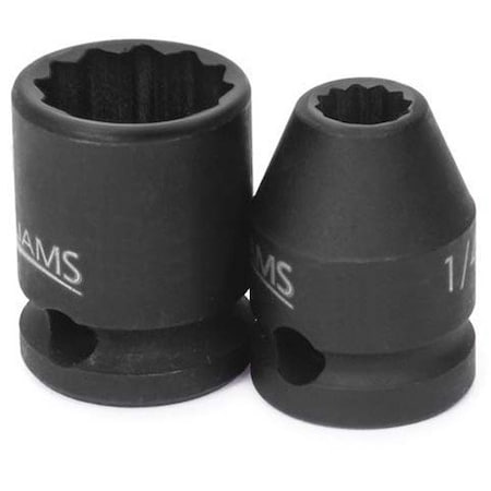 Williams Socket, 1 1/8 Inch OAL, Shallow, 3/8 Inch Dr, 9/16 Inch Size, JHW35318 JHW35318